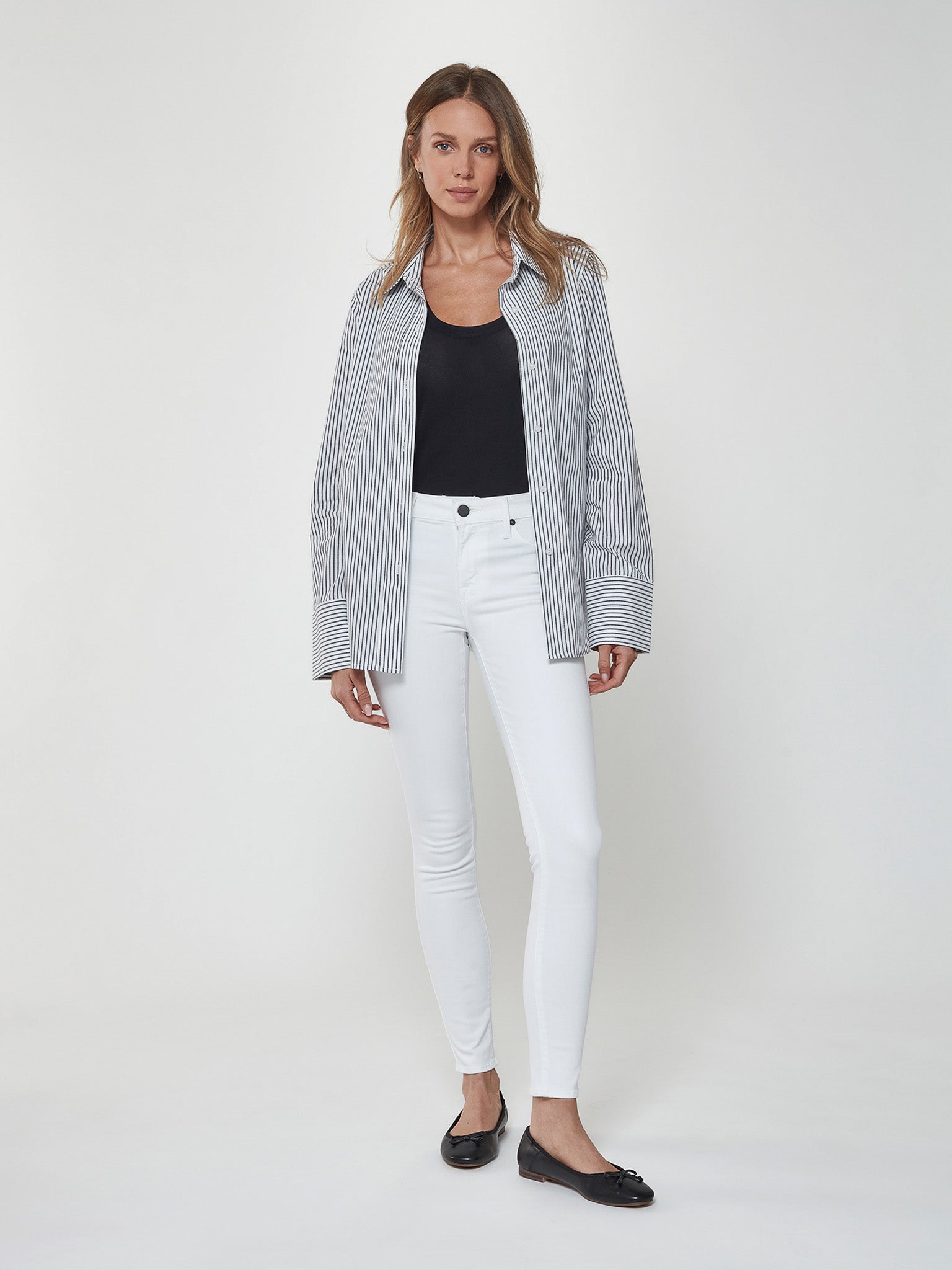 Billy Classic Button Down In Black & White