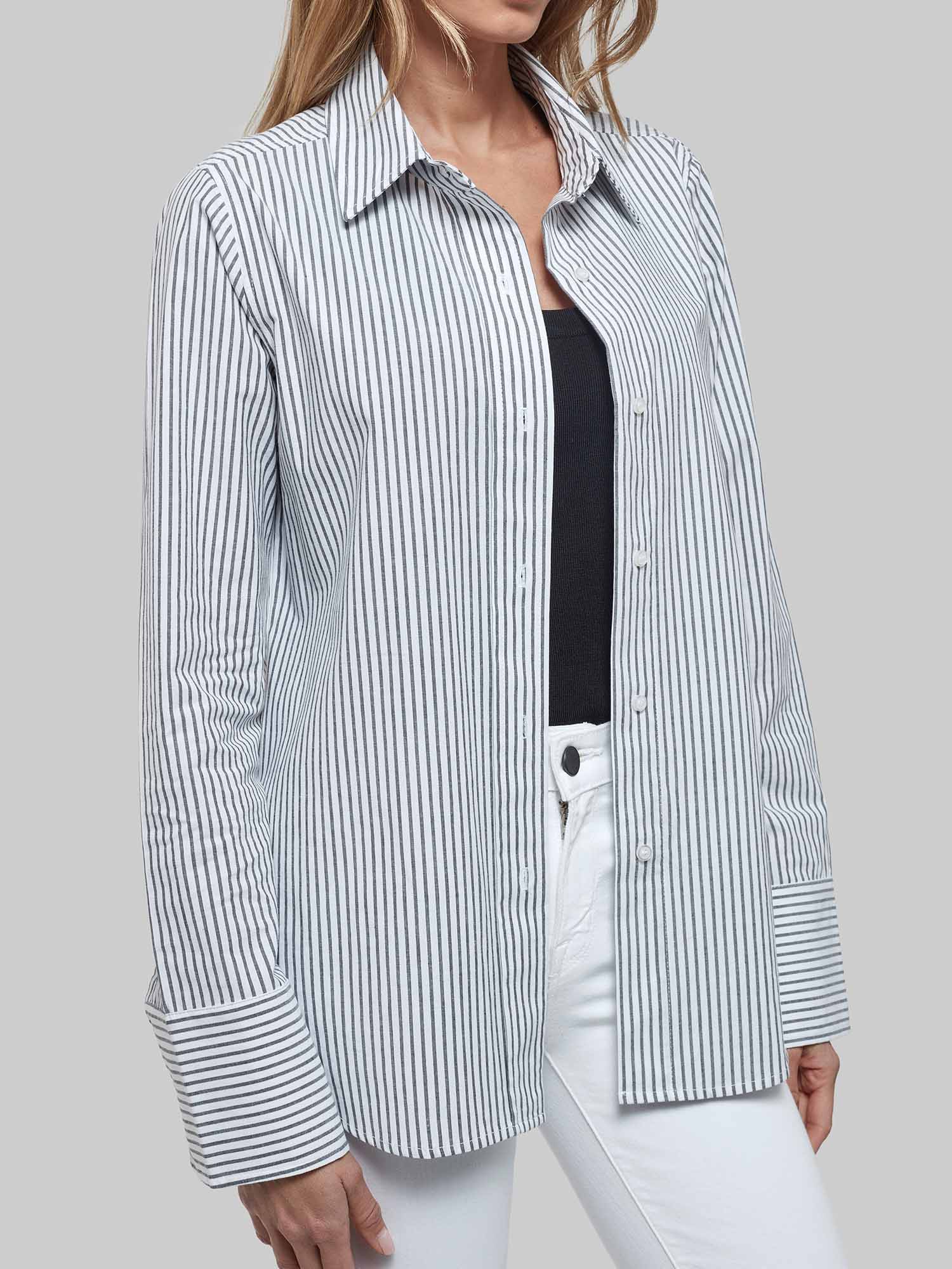 Billy Classic Button Down In Black & White