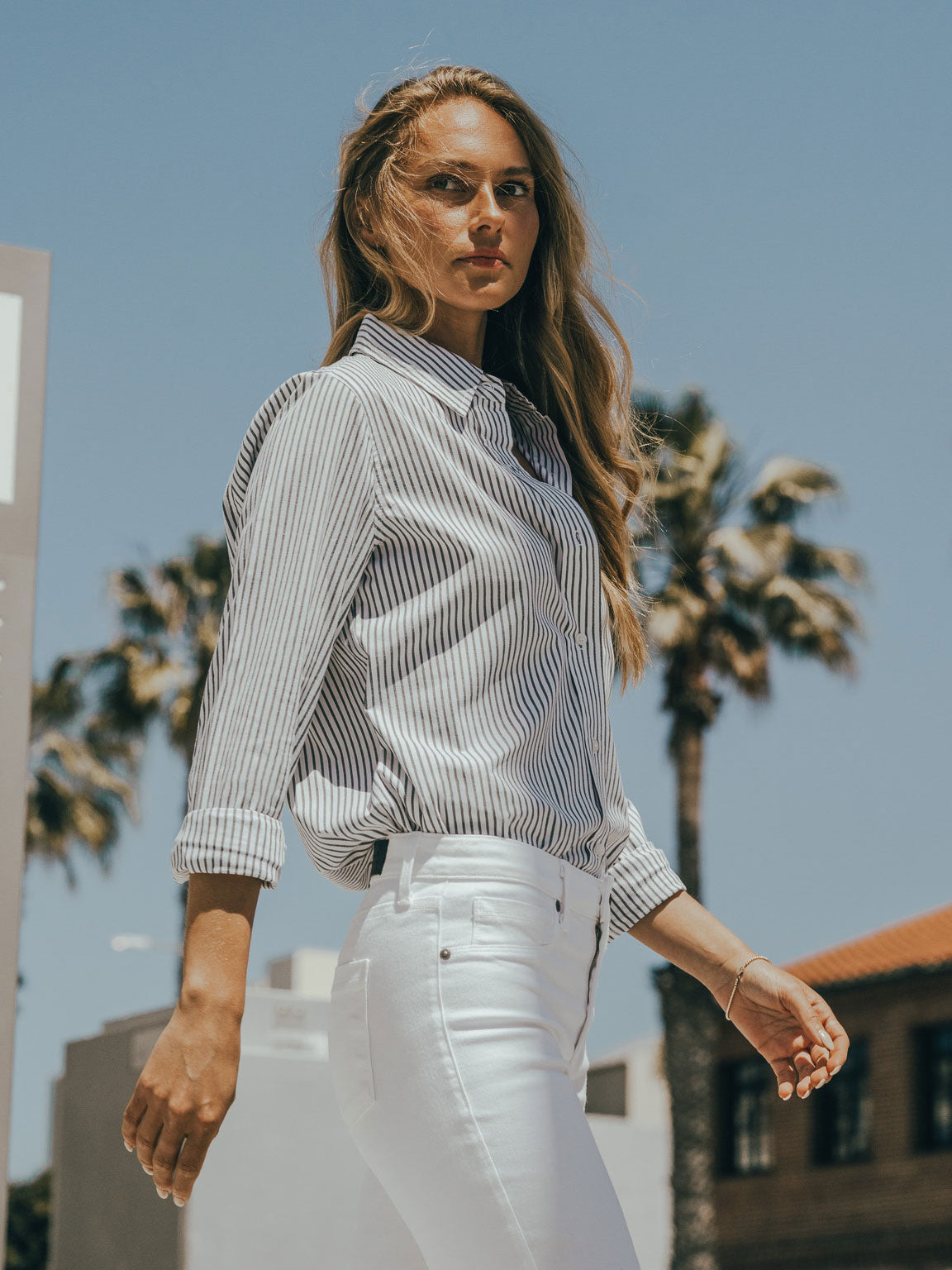 Billy Classic Button Down In Black & White